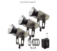 Kelvin EPOS 300 Kit de 3 luces RGBACL LED-COB Luz de estudio (montaje en V)