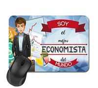Kembilove Alfombrilla ratón - Regalos Originales para Hombre - Soy el Mejor Economista del Mundo - Alfombrilla Escritorio - Regalos Originales para Hombre - Alfombrilla Ordenador Profesiones