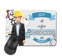 Kembilove Alfombrilla ratón - Regalos Originales para Hombre - Soy el Mejor Ingeniero del Mundo - Alfombrilla Escritorio - Regalos Originales para Hombre - Alfombrilla Ordenador Profesiones