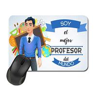 Kembilove Alfombrilla ratón - Regalos Originales para Hombre - Soy el Mejor Profesor del Mundo - Alfombrilla Escritorio - Regalos Originales para Hombre - Alfombrilla Ordenador Profesiones