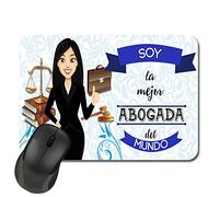 Kembilove Alfombrilla ratón - Regalos Originales para Mujer - Soy la Mejor Abogada del Mundo - Alfombrilla Escritorio - Regalos Originales para Hombre - Alfombrilla Ordenador Profesiones