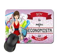 Kembilove Alfombrilla ratón - Regalos Originales para Mujer - Soy la Mejor Economista del Mundo - Alfombrilla Escritorio - Regalos Originales para Hombre - Alfombrilla Ordenador Profesiones