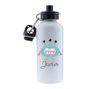 Kembilove Botella agua niños personalizada - Cantimplora Infantil Personalizada - Botella Mickey mouse - Botella agua niños acero inoxidable infantil - Cantimplora Muñeco Antenas