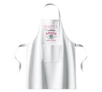 Kembilove® Delantal amiga personalizado con nombre | regalo original para la mejor amiga del mundo | detalle divertido para cumpleaños, navidad o día de la amistad | delantal blanco