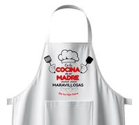Kembilove | Delantal Personalizado con Fotos y Textos | Delantal de Cocina Customizado | Delantales personalizados con fotos | Mandiles de cocina hombre | La cocina de mi madre