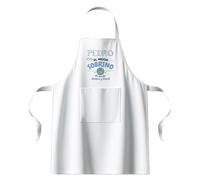 Kembilove® Delantal sobrino personalizado con nombre | regalo original para el mejor sobrino del mundo | detalle divertido para cumpleaños, navidad o celebraciones familiares | delantal blanco