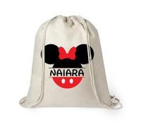 Kembilove Mochila bebe - Mochilas infantiles personalizadas - Mochilas personalizadas guardería Antibacteriana - Para bebe guarderia - Mochila unicornio niña - Saquitos de tela Minnie