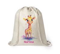 Kembilove Mochilas escolares - Mochila infantil personalizada con nombre - Mochila guarderia niño - vuelta al cole - Regalos cumpleaños niños colegio - Mochila personalizada (Jirafita)