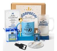 Kembilove® Regalo 70 Años Hombre - Pack Cumpleaños 70 Hombre con Taza Personalizada - Caja Sorpresa Original Edición Especial
