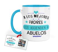 Kembilove® Taza Abuelo Día del Padre - A los Mejores Padres los Ascienden a Abuelos - Detalle Original para Abuelo