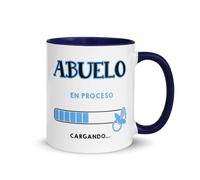 Kembilove Taza Abuelo en Proceso - Regalo Original para Anunciar Embarazo - Taza de Cerámica Azul para Futuro Abuelo - Idea Divertida para Primer Nieto - Cargando…