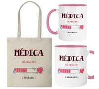 Kembilove® Taza + Bolsa Médica | Regalo Original para Doctora o Médico Mujer | Set Personalizado para Estudiantes y Profesionales de Medicina, Médicos de Familia y Hospital