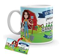 Kembilove Taza de Café de la Mejor Ganadera del Mundo - Taza de Desayuno para la Oficina - Taza de Café y Té para Profesionales - Tazas de Cerámica de Profesiones - Idea de Regalo Original