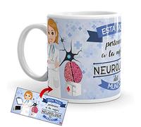 Kembilove Taza de Café de la Mejor Neuróloga del Mundo - Taza de Desayuno para la Oficina - Taza de Café y Té para Profesionales - Taza de Cerámica Impresa - Tazas para Neurólogas