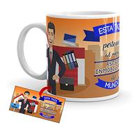 Kembilove Taza de Café del Mejor Asesor Inmobiliario - Taza de Desayuno para la Oficina - Taza de Café y Té para Profesionales - Tazas de Cerámica de Profesiones para Asesores Inmobiliarios
