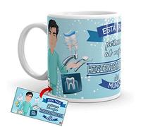 Kembilove Taza de Café del Mejor Higienista Dental del Mundo - Taza de Desayuno para la Oficina - Taza de Café y Té para Profesionales - Taza de Cerámica Impresa - Tazas para Higienistas dentales