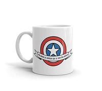 Kembilove Taza de Desayuno de Profesiones - Tazas de Café con Mensaje Más Horas de Guardia Que el capitán américa - Tazas de Té para Trabajadores y Profesionales - Taza de 350 ml