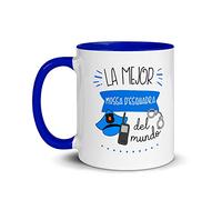 Kembilove Taza de Desayuno Personalizada de la Mejor Mossa D_Esquadra del Mundo - Tazas Originales para Regalar - Regalos Personalizados - Regalos Originales para Hombre - Tazas Originales