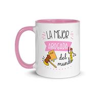 Kembilove Taza de Desayuno Personalizada La mejor Abogada del mundo - Tazas Originales para Regalar - Regalos Personalizados - Regalos Originales para Hombre - Tazas Originales