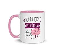 Kembilove Taza de Desayuno Personalizada La Mejor Psicóloga del Mundo - Tazas Originales para Regalar - Regalos Personalizados - Regalos Originales para Hombre