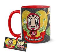 Kembilove Taza Desayuno para Parejas - Tazas Originales de Frikis para Enamorados - Taza Roja con Mensaje Gracioso Tu me robaste el corazón sin planearlo - Tazas para regalar el día de San Valentín