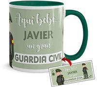 Kembilove Taza Guardia Civil - Tazas de café Personalizadas - Tazas Profesiones - Taza Café Aquí Bebe un Guardia Civil - Tazas Personalizadas con Nombre - Tazas navideñas Originales