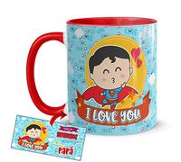 Kembilove® Taza para Papá Superhéroe 350 ml - Regalo Original para Padre con Mensaje Emotivo - Taza de Cerámica para Café y Desayuno - Idea de Regalo para Día del Padre o Cumpleaños