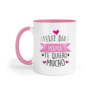 Kembilove Taza regalo día de la madre - Tazas Desayuno para Mamá con Mensaje Feliz día mamá te quiero mucho - Tazas originales - Regalo para madres