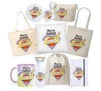 Kembilove® Taza y Bolsa Profesora Personalizada | Regalo Fin de Curso para Maestra | Diseño Rosa con Nombre y Frase Divertida | Set Profesora con Estilo Único