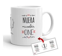 Kembilove Tazas de Café - Tazas desayuno Nuera Number One - Taza personalizada - Tazas originales para regalar - Regalo Nuera - Taza mejor Nuera - Taza original