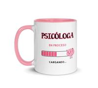 Kembilove Tazas de cafe - Tazas desayuno para Profesionales En Proceso - Profesionales de la salud - Regalos originales para futuras profesionales - Tazas cerámica 350ML - Dentista (Psicóloga)