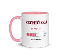 Kembilove Tazas de cafe - Tazas desayuno para Profesionales En Proceso - Profesionales de la salud - Regalos originales para futuras profesionales - Tazas cerámica 350ML - Dentista (Odontóloga)