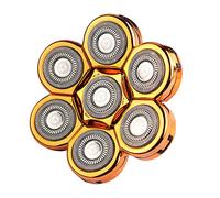 KEMEI Cabezal de repuesto para afeitadoras eléctricas 6D, cabezal de afeitadora para barba, cuchilla de afeitar, cabezal de repuesto eléctrico (6D Glod)