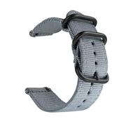 KemEng Banda de reloj de lanzamiento rápido de 18-24mm Nylon Store, Gris, 22mm