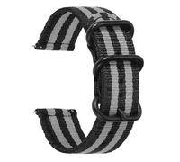 KemEng Banda de reloj de lanzamiento rápido de 18-24mm Nylon Store, Gris oscuro, 24mm