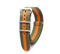 KemEng Banda de reloj de nylon 18-24mm Correa de reemplazo de correa con hebilla, Color 9, 24mm