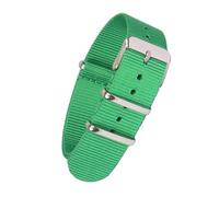 KemEng Banda de reloj de nylon con hebilla de pasador 18/20/22mm Correa de reloj de reemplazo de la OTAN, Verde oscuro, 20mm