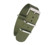 KemEng Banda de reloj de nylon con hebilla de pasador 18/20/22mm Correa de reloj de reemplazo de la OTAN, ejercito verde, 22mm