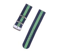 KemEng Banda de reloj de nylon de tela de 18-24mm de 18-24mm de 18-24mm, Azul oscuro verde azul oscuro, 20mm
