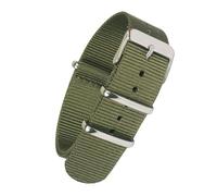KemEng Banda de relojes de la OTAN 18/20/22mm Correa de reloj de nylon, ejercito verde, 18mm
