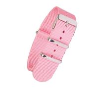 KemEng Banda de relojes de la OTAN 18/20/22mm Correa de reloj de nylon, Rosa, 18mm