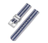 KemEng Bracelet de banda de reemplazo deportivo de correa de nylon vigilante de 20/22mm, Azul gris 1, 22mm