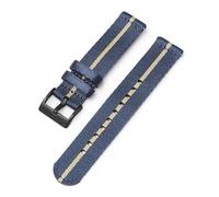 KemEng Bracelet de banda de reemplazo deportivo de correa de nylon vigilante de 20/22mm, Azul oscuro 2, 22mm