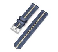 KemEng Bracelet de banda de reemplazo deportivo de correa de nylon vigilante de 20/22mm, Azul oscuro 1, 18mm