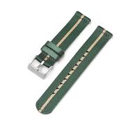 KemEng Bracelet de banda de reemplazo deportivo de correa de nylon vigilante de 20/22mm, Verde caqui 1, 20mm