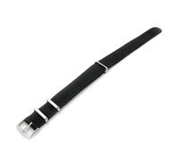 KemEng Correa de reloj de nylon Watch 12-24mm Sports Watch Strap, Negro, 24mm