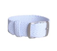 KemEng Correa de reloj de repuesto de la OTAN 20/22mm Pulsera de bandas de relojes de nylon, Blanco, 22mm