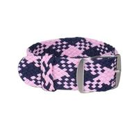 KemEng Correa de reloj de repuesto de la OTAN 20/22mm Pulsera de bandas de relojes de nylon, Rosa azul oscuro, 22mm