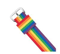 KemEng Correa para la correa de reloj de reemplazo de tela 14-22mm de nylon correas, Color 100-silve, 22mm