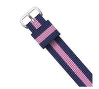 KemEng Correa para la correa de reloj de reemplazo de tela 14-22mm de nylon correas, Color 36-silve, 18mm